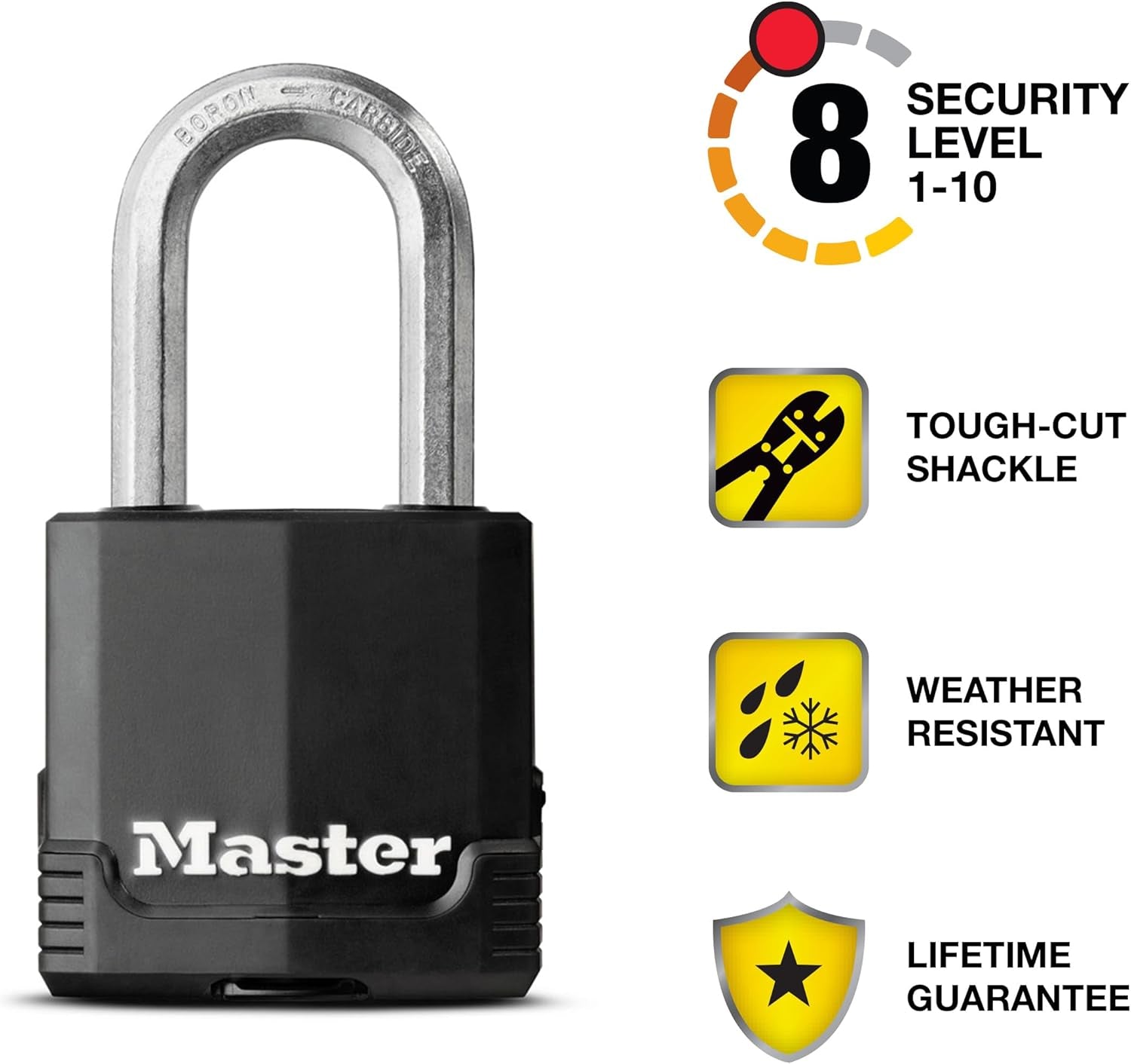 M115XTLF Magnum Heavy Duty Outdoor Padlock with Key, 2 Pack Keyed-Alike