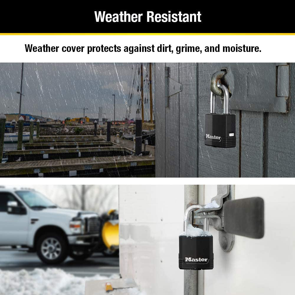 M115XTLF Magnum Heavy Duty Outdoor Padlock with Key, 2 Pack Keyed-Alike
